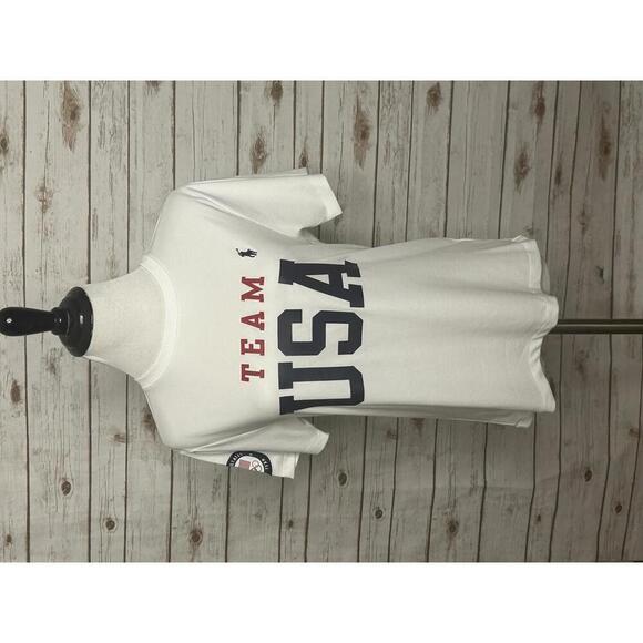 Polo Ralph Lauren Olympics Team USA white t-shirt Size Medium (10-12) - Picture 1 of 6